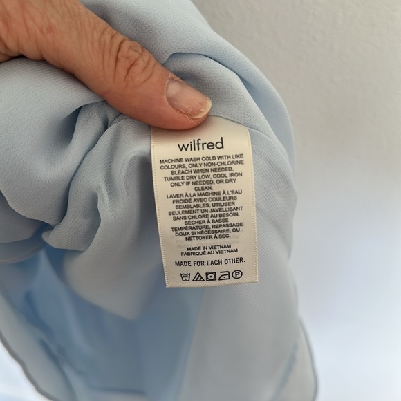 Wilfred Sabine dress light blue size small EUC - Picture 8 of 9